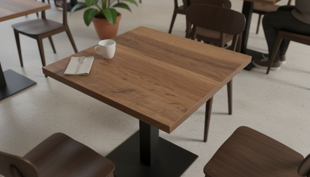 Столешница HPL на основе МДФ (Квадратная) Дуб Вотан_26