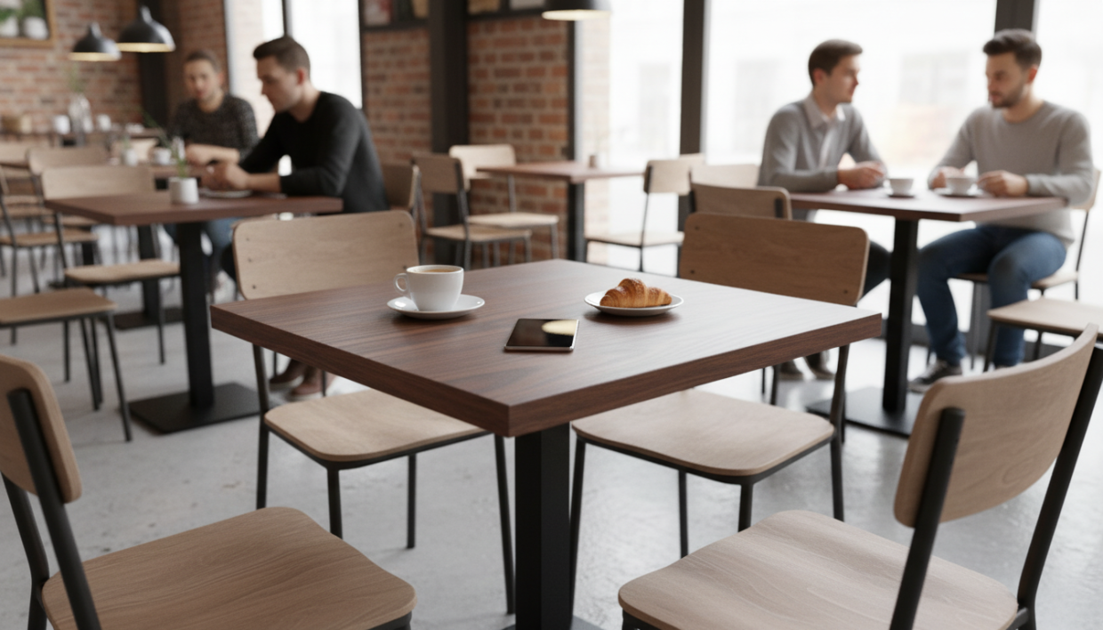 Столешница HPL на основе МДФ (Квадратная) Орех Натуральный_22