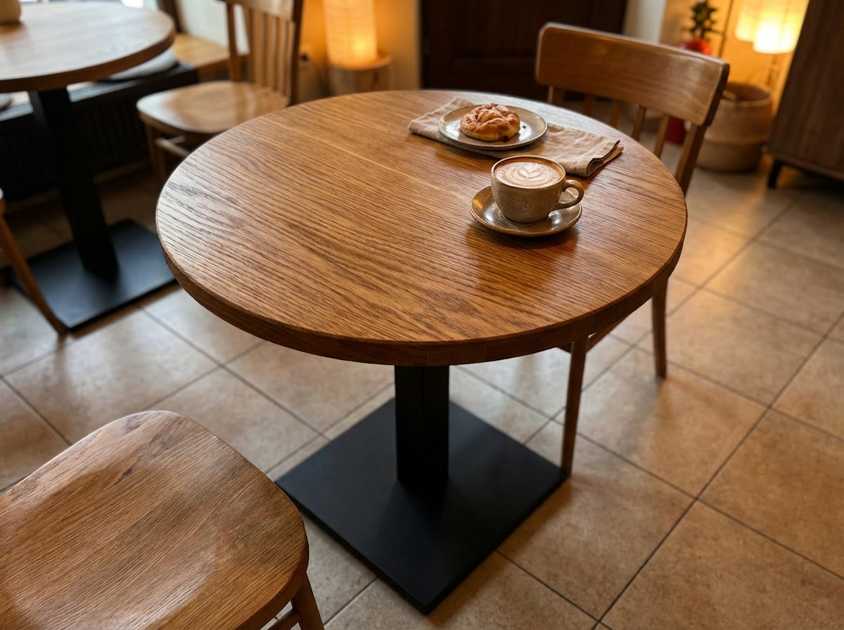 Столешница шпон дуба на основе ВЛАГОСТОЙКОГО МДФ (Круглая) Дуб Ирландия_13