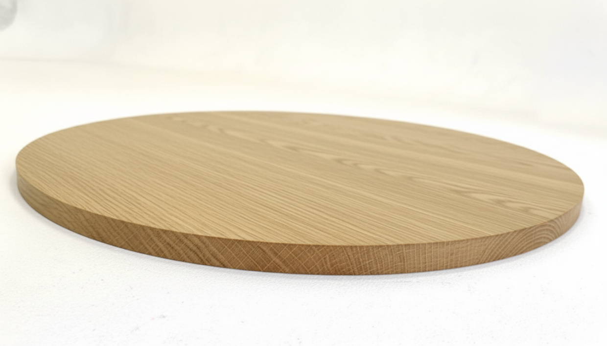 Столешница шпон дуба на основе ВЛАГОСТОЙКОГО МДФ (Круглая) Натуральный_6
